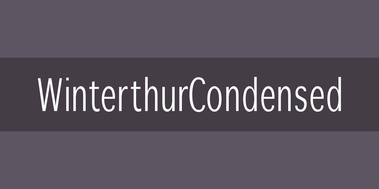 WinterthurCondensed